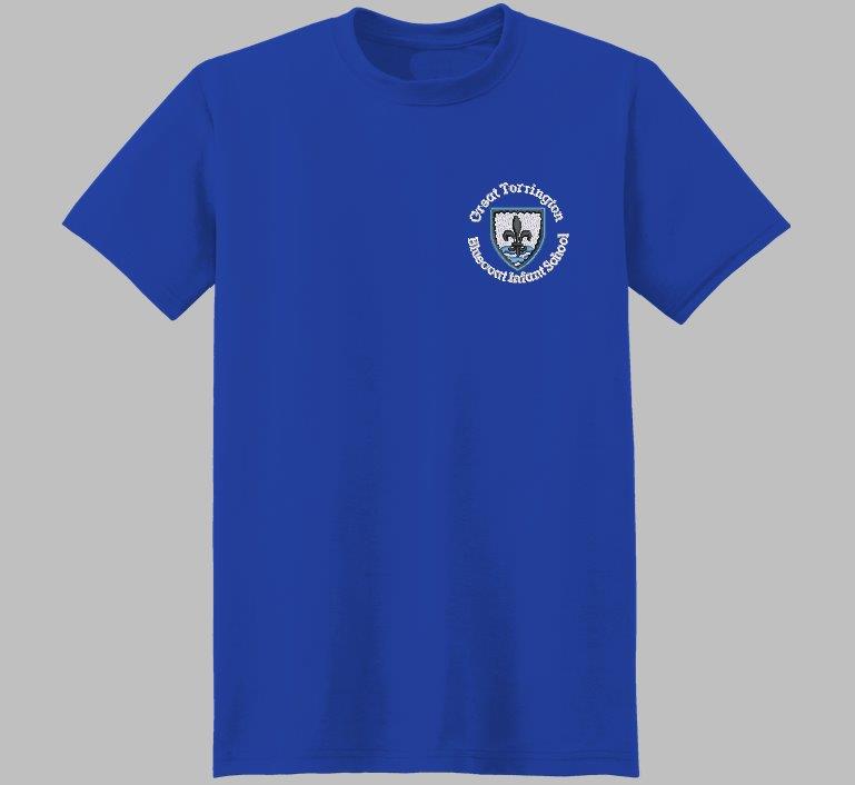 Blucoats PE shirt blue Child Size PE T Shirt - Image 1