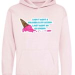 I Want Ice Cream Kids Hoodie