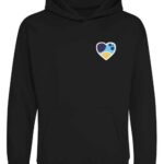 Adult Blue Dog Heart hoodie