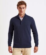 AQ Men's cotton blend ¼ zip sweater