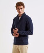 AQ Men's cotton blend ¼ zip sweater - Image 2