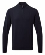 AQ Men's cotton blend ¼ zip sweater - Image 5
