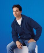 Softstyle™ midweight fleece adult full-zip hooded sweatshirt - Image 3