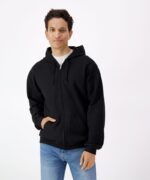 Softstyle™ midweight fleece adult full-zip hooded sweatshirt - Image 5