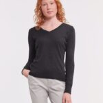 Russell Women's v-neck knitted sweater