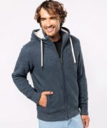 Kariban Vintage sherpa-lined fleece jacket - Image 4