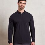 Premier ‘Essential’ unisex long sleeve workwear polo shirt