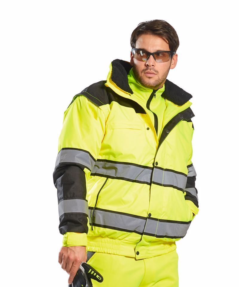PW332_LS00_2024 Portwest Hi-vis classic bomber jacket - Image 1