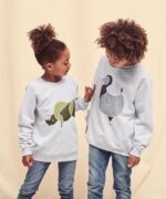 Fruit of the Loom Kids classic raglan sweatshirt - Image 5