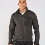 Stanley Brady zip-through knitted fleece