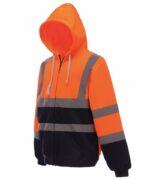 Yoko Hi-vis zip hoodie - Image 4
