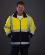 Yoko Hi-vis heavyweight fleece jacket